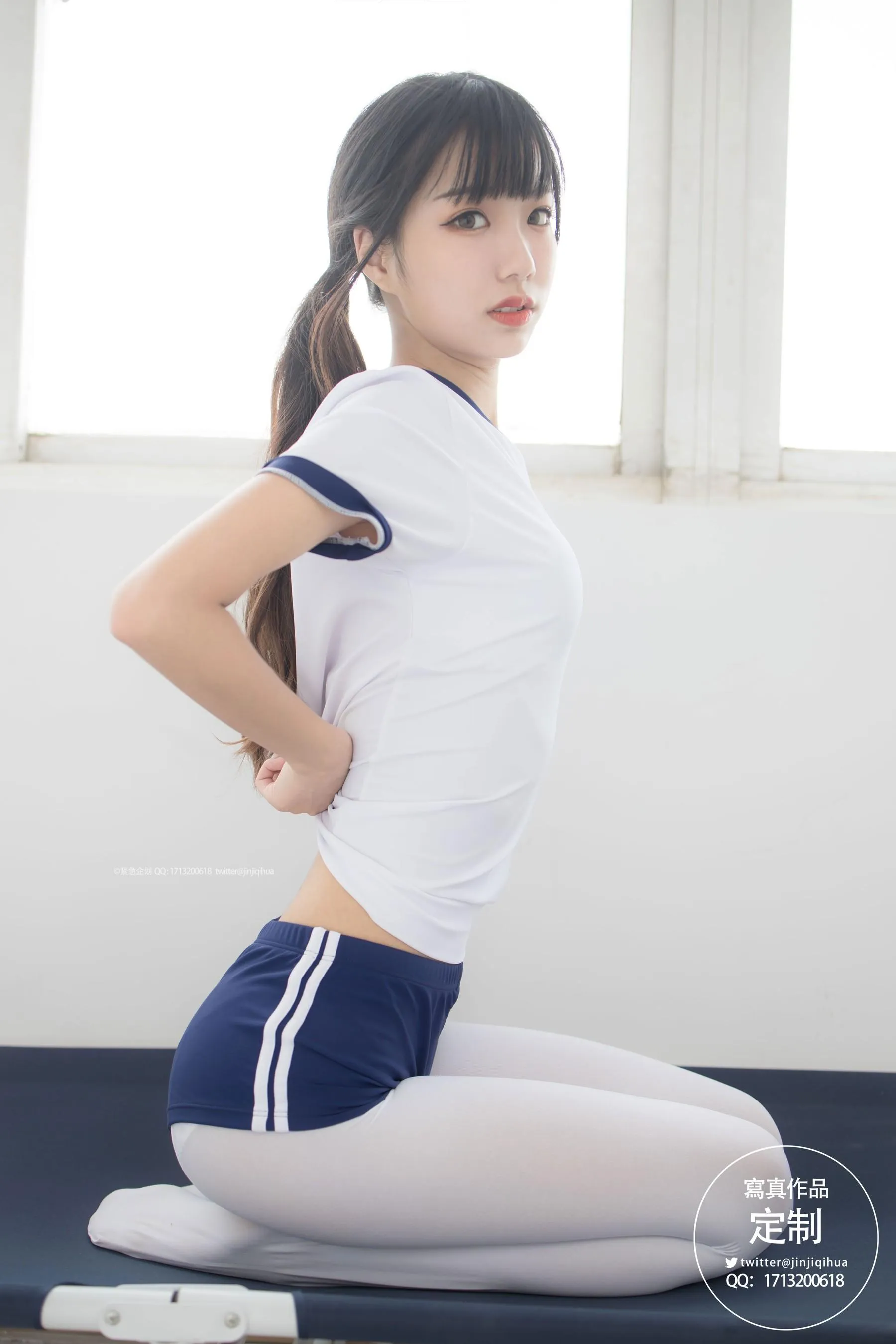 紧急企划 – NO.04 一只喵喵梓 白丝体操服 [70P]插图9